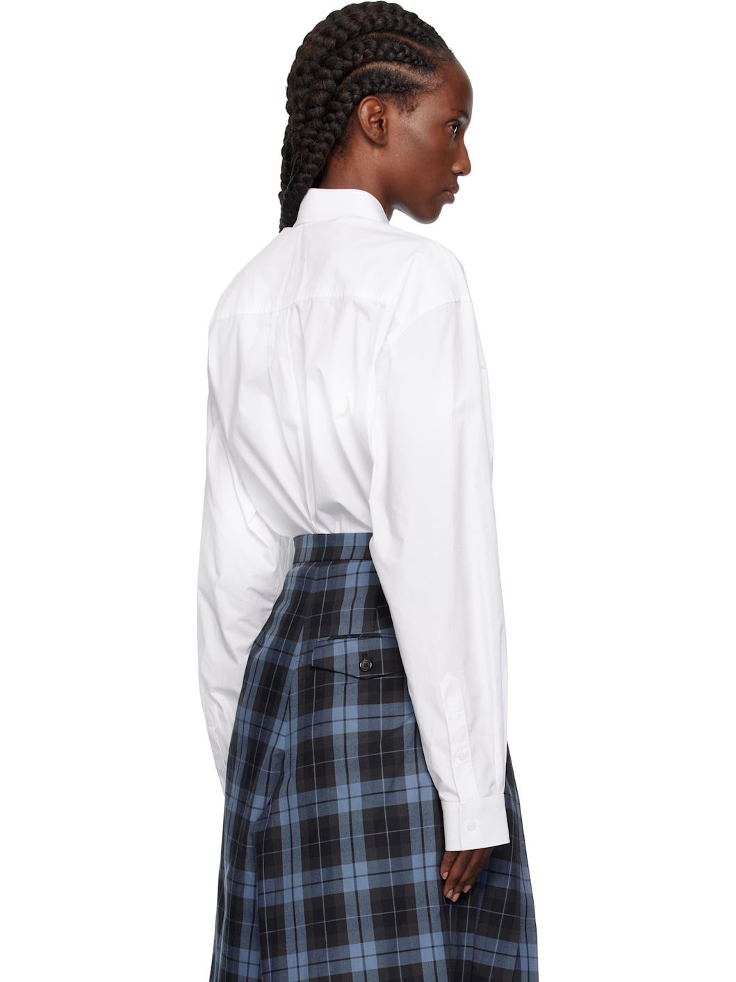 White Neck Tie Shirt - 3