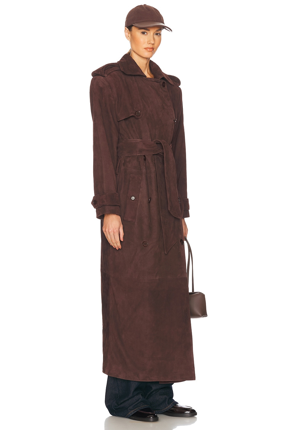 Suede Trench Coat - 3