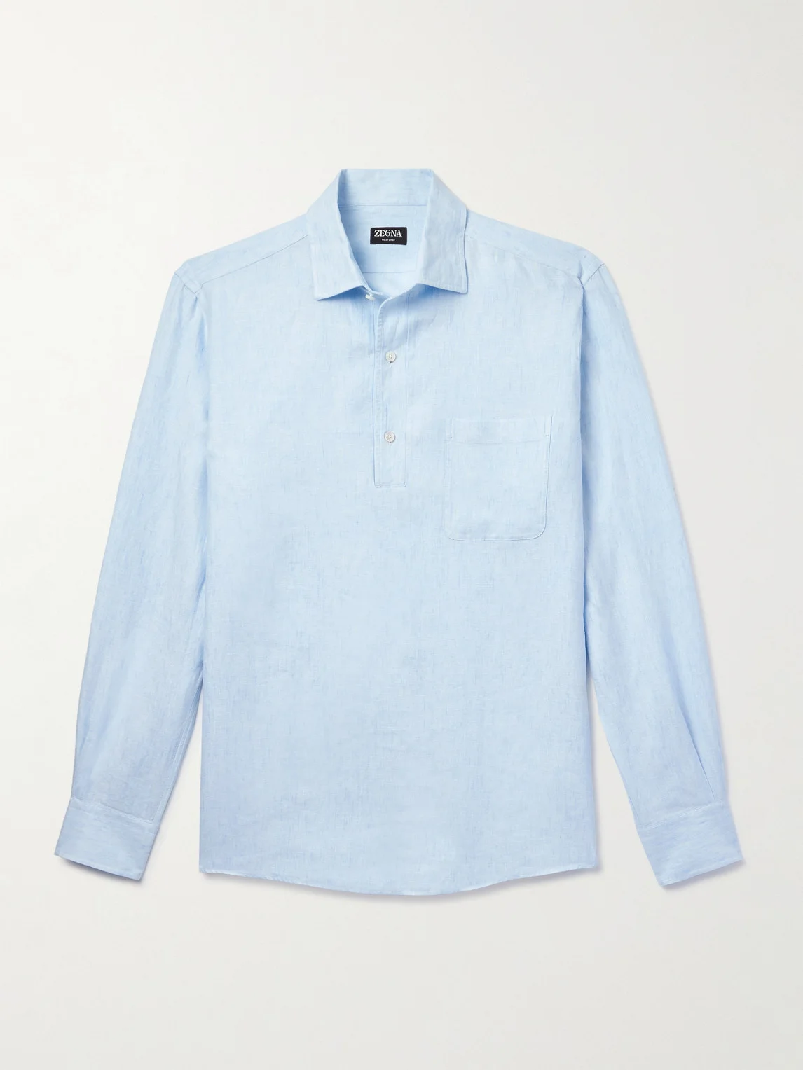 Oasi Linen Half-Placket Shirt - 1