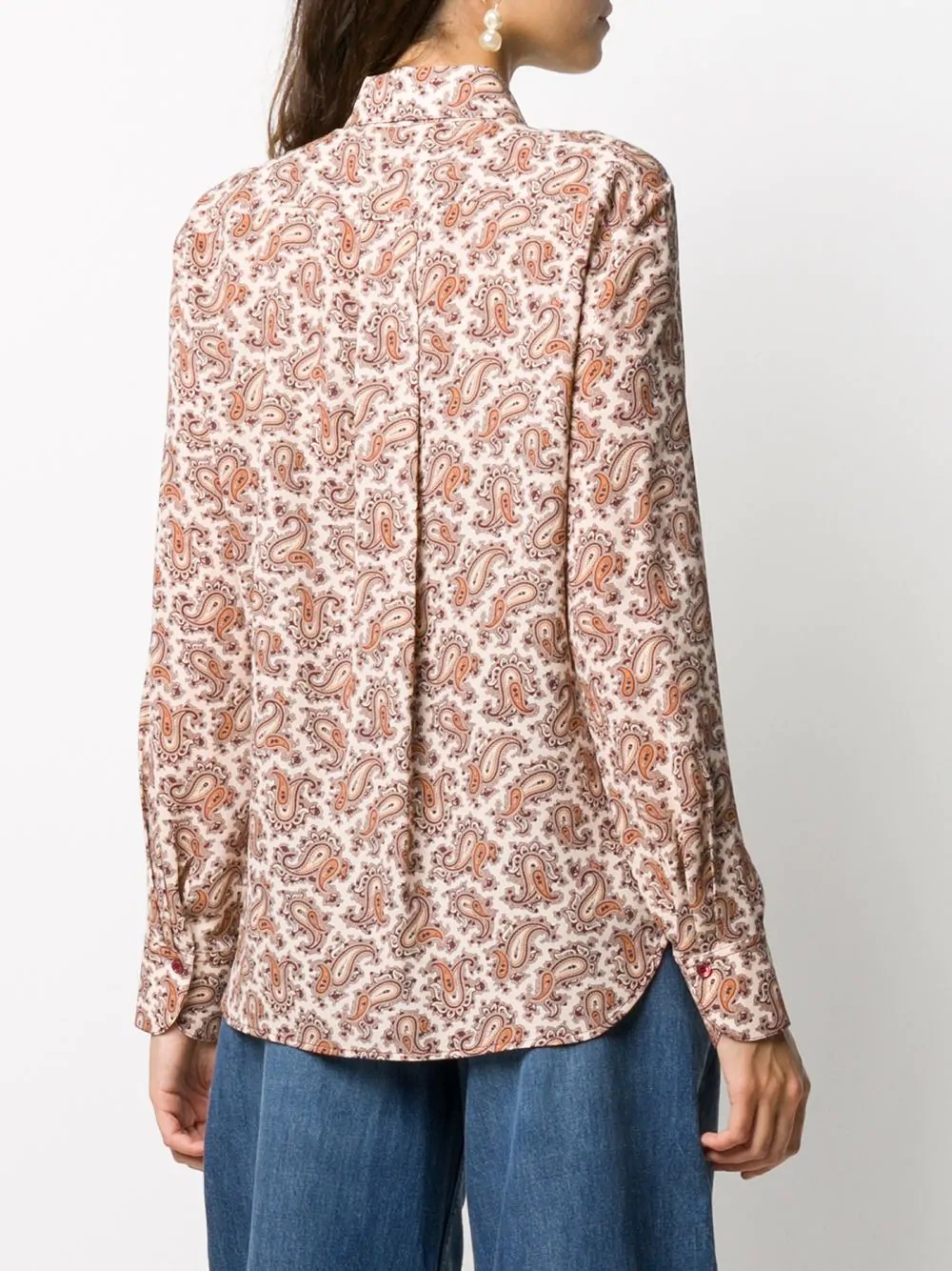 paisley print shirt - 4