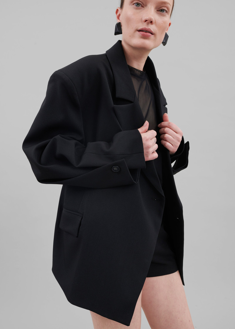 Pia Boxy Blazer - Black 11