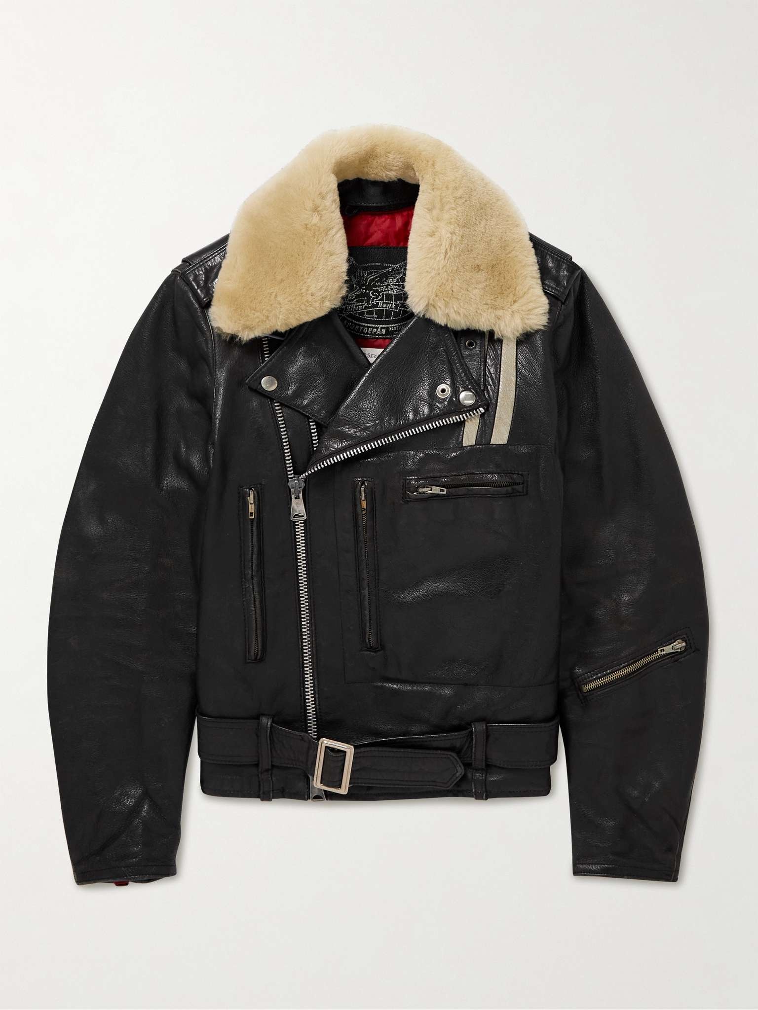 + 118 Second Läder Faux Fur-Trimmed Leather Jacket - 1