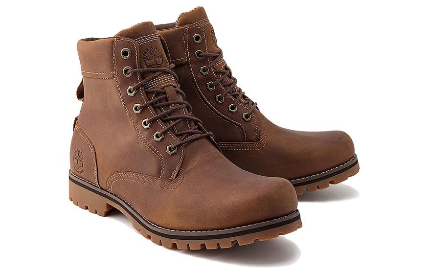 Timberland Rugged 6 Inch Waterproof Boots 'Rust Full Grain' A2JJB - 3