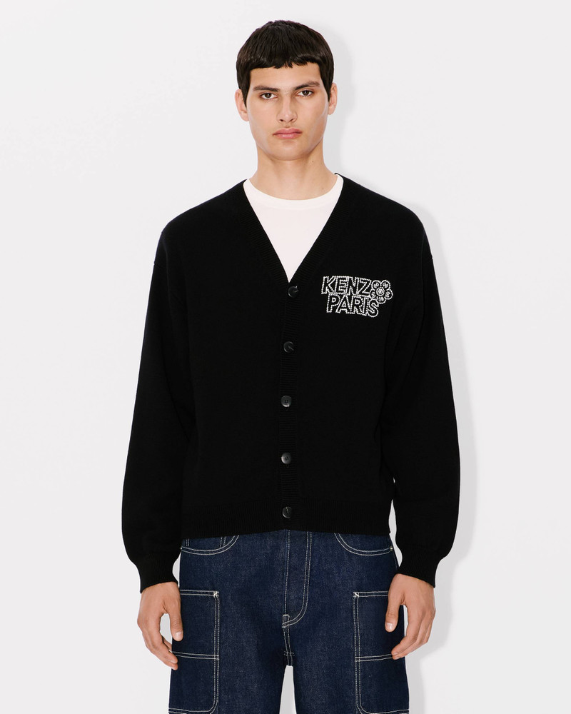 'KENZO Constellation' genderless embroidered cardigan in wool and cotton 8