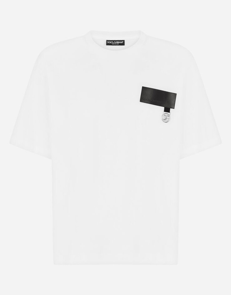 Cotton T-shirt with DG patch 3