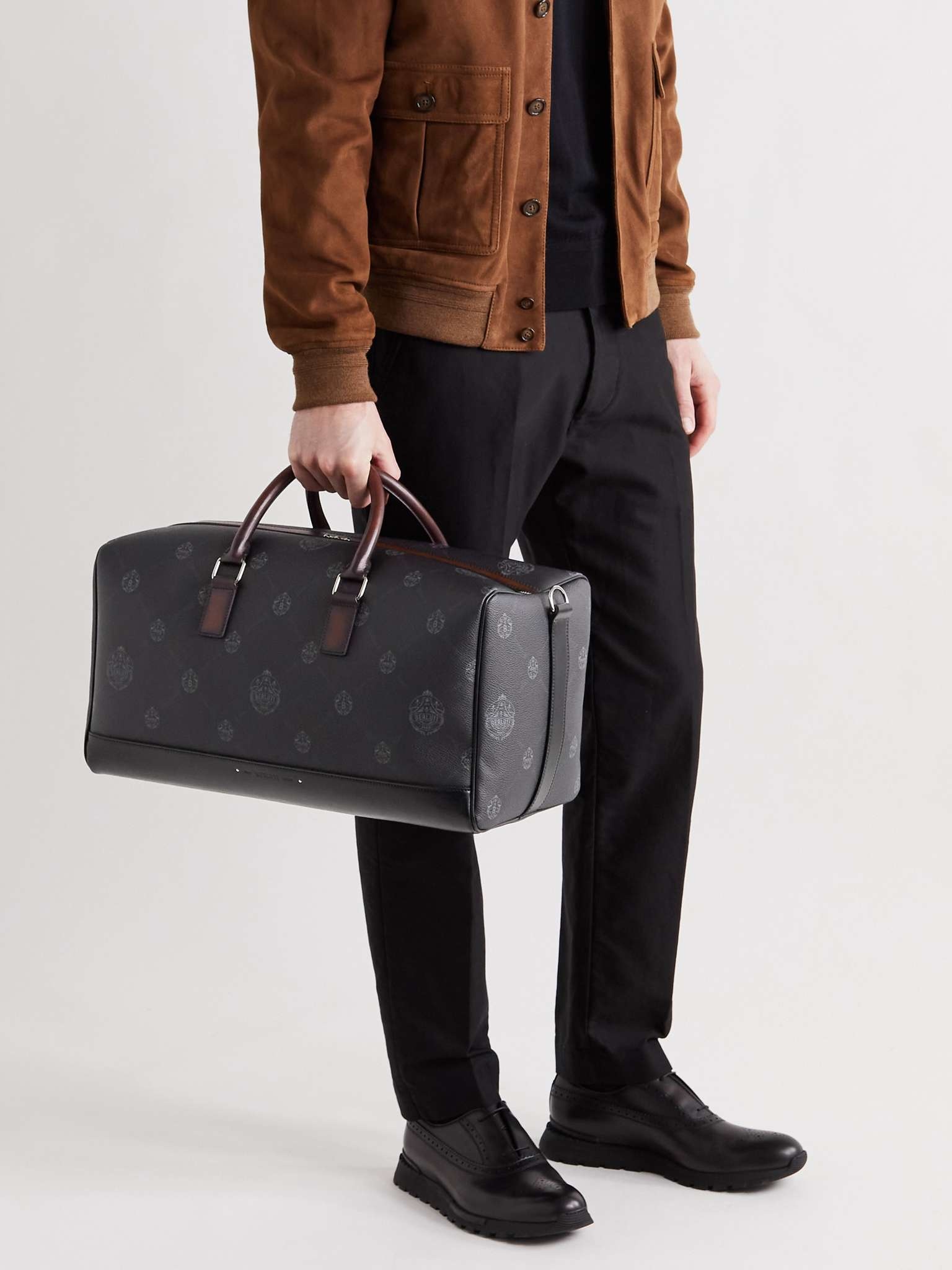 Aventure Signature Canvas and Leather Holdall - 2