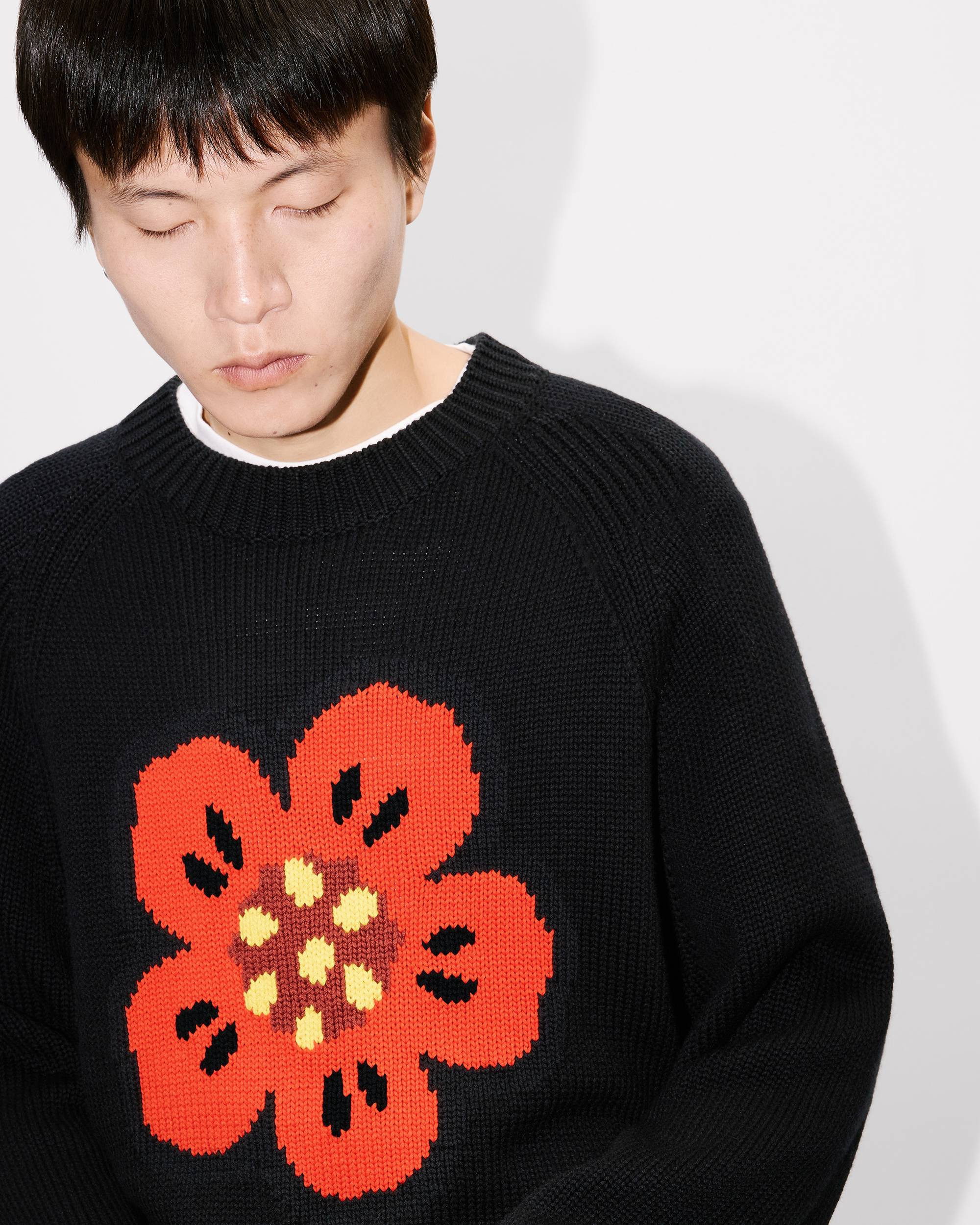 'Boke Flower' jumper in cotton wool - 6