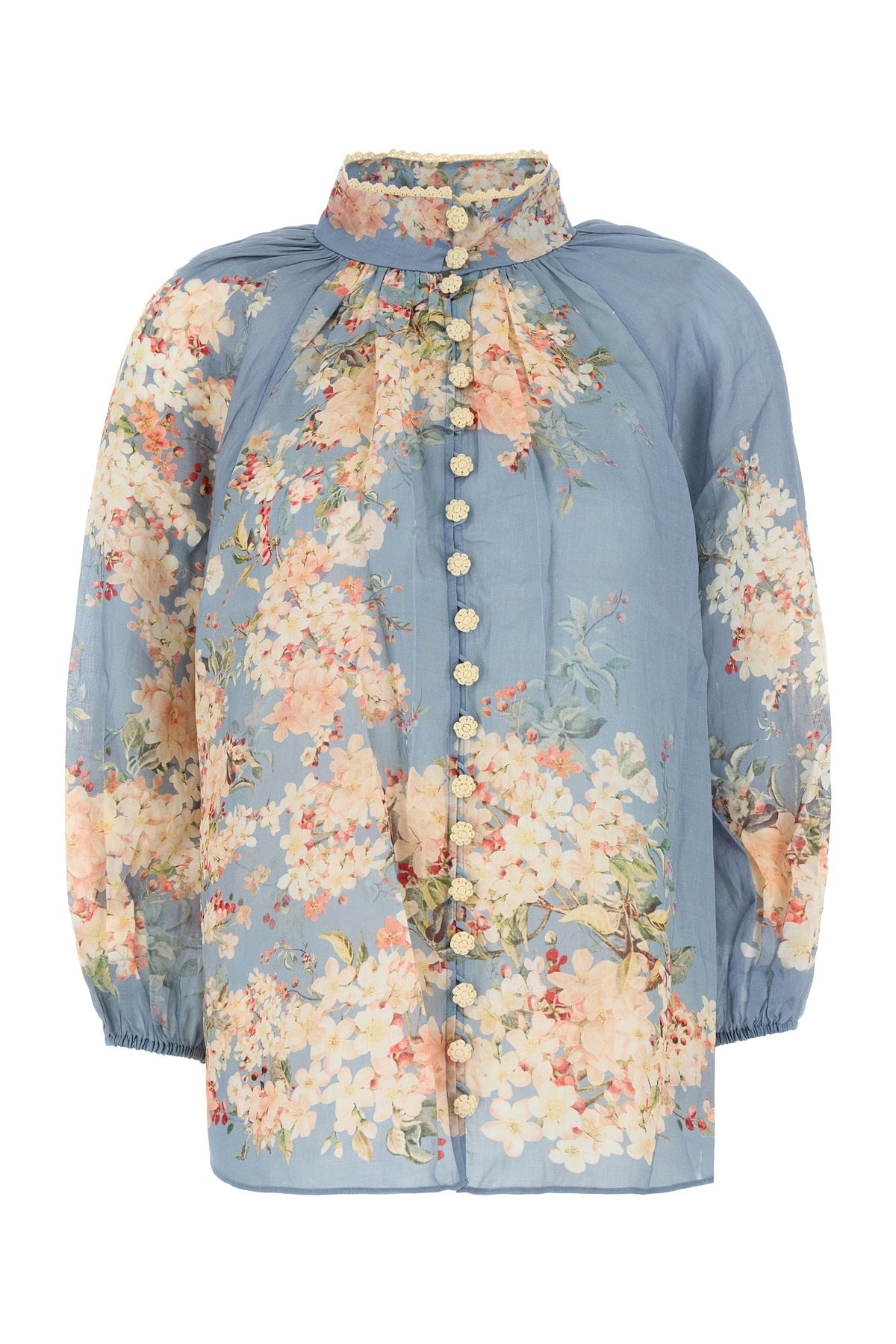 Printed ramie Cascadian blouse - 1