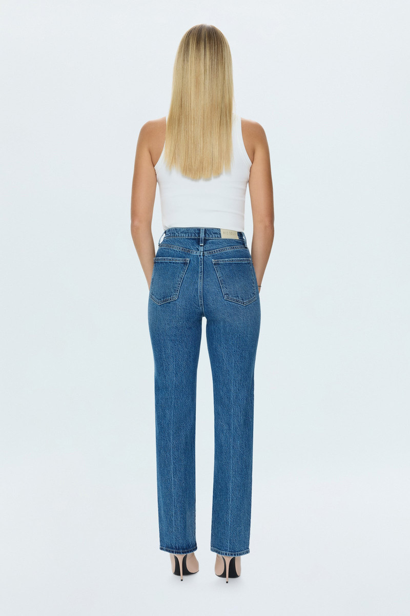 CASSIE SUPER HIGH RISE STRAIGHT JEAN - PALLADIUM 5