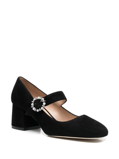 Stuart Weitzman Sue embellished-buckle pumps outlook