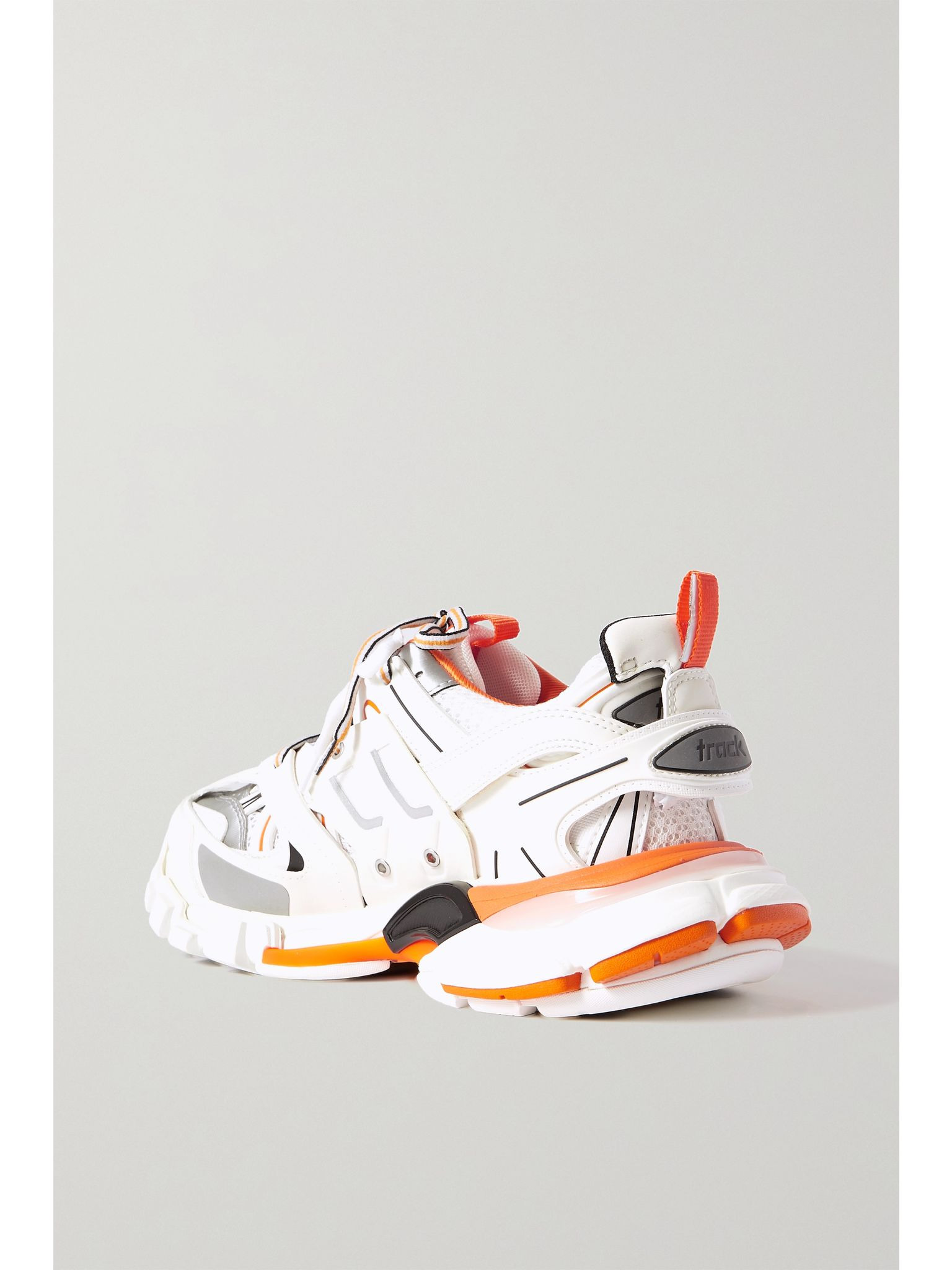 Track logo-detailed mesh and rubber sneakers White - 3