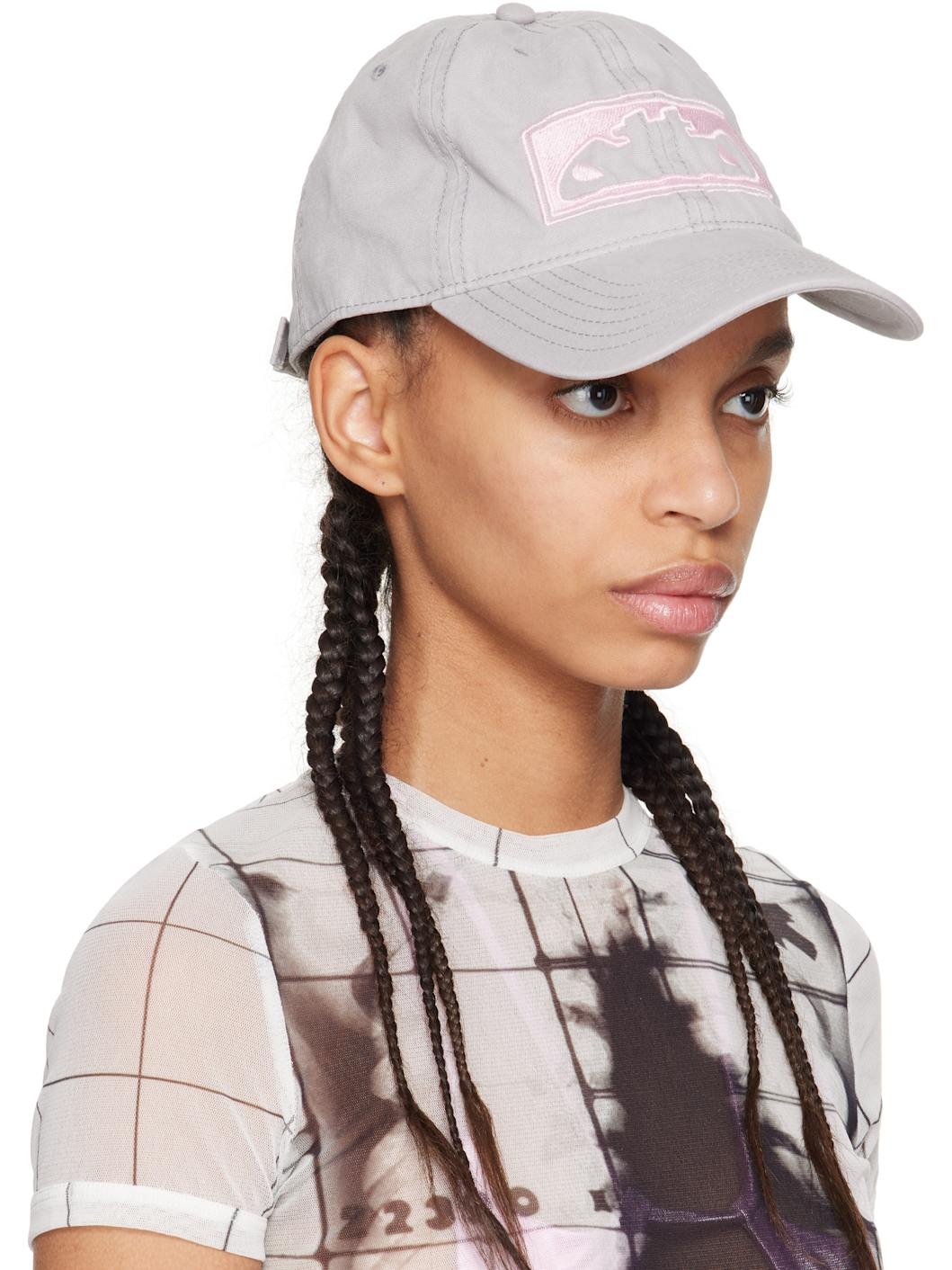Gray & Pink 'Otto' Cap - 2
