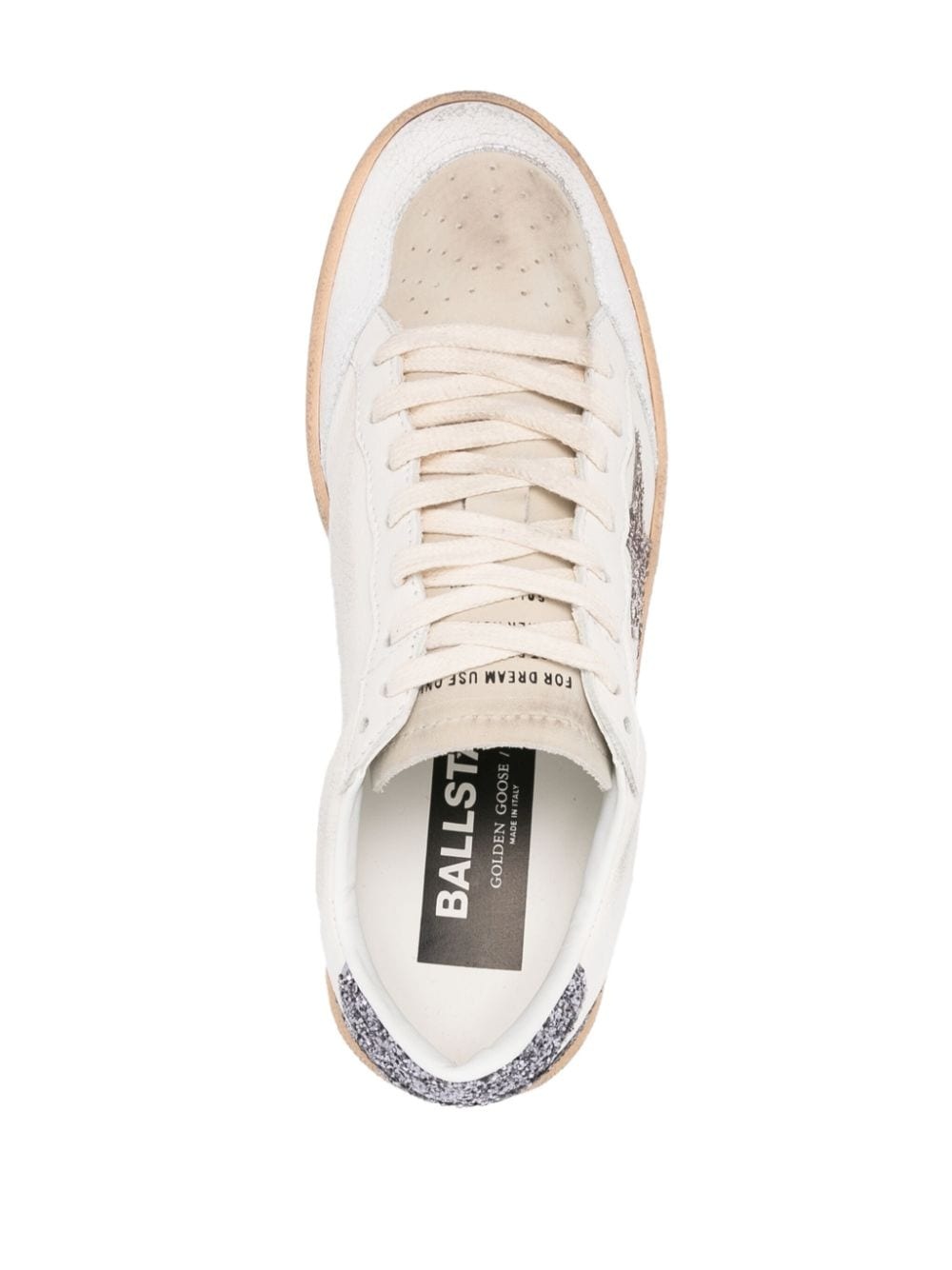 Ball Star glittered leather sneakers - 4