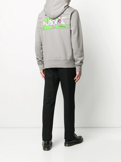 Helmut Lang long sleeve printed logo hoodie outlook