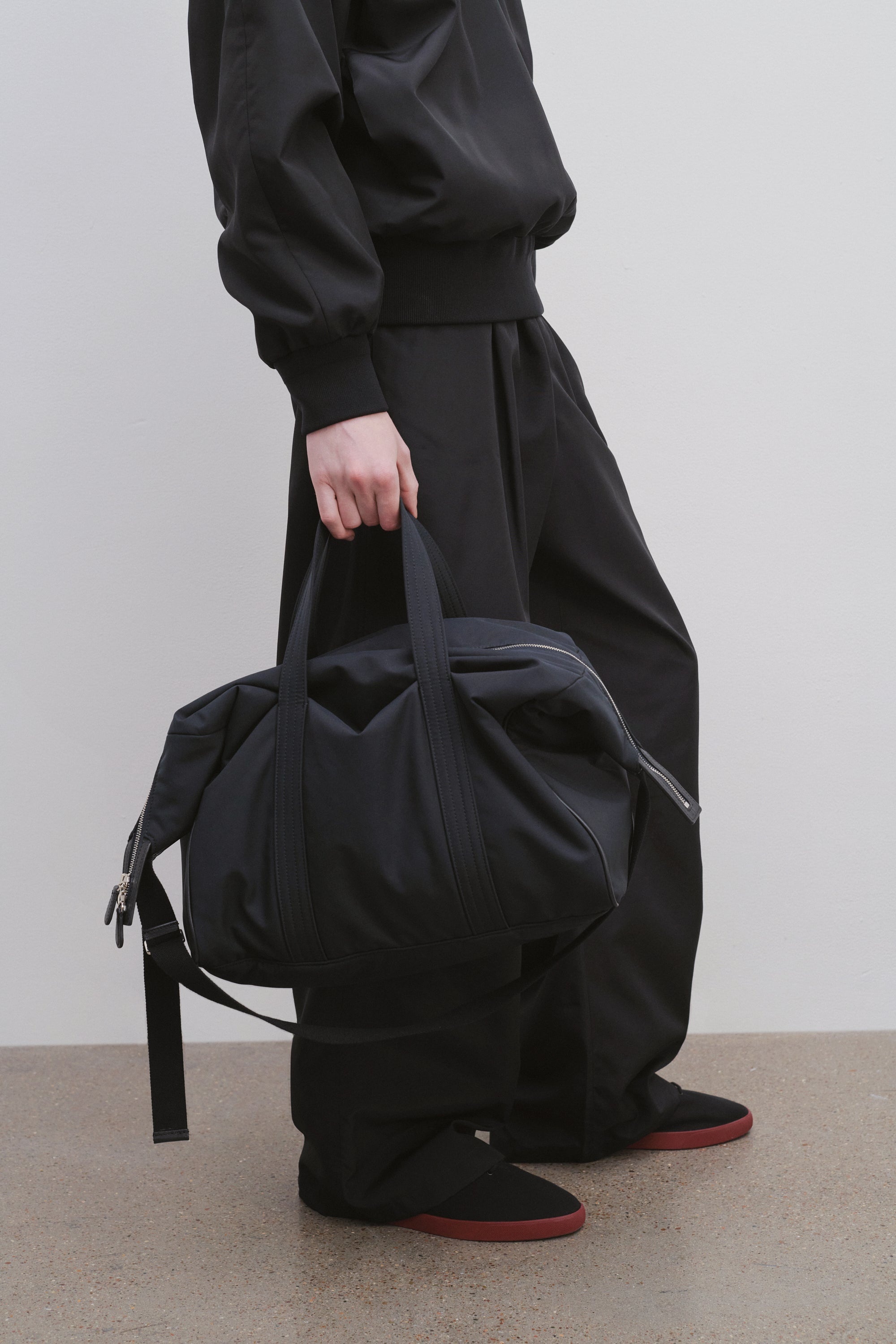 The Row Logan Duffle in Nylon | REVERSIBLE