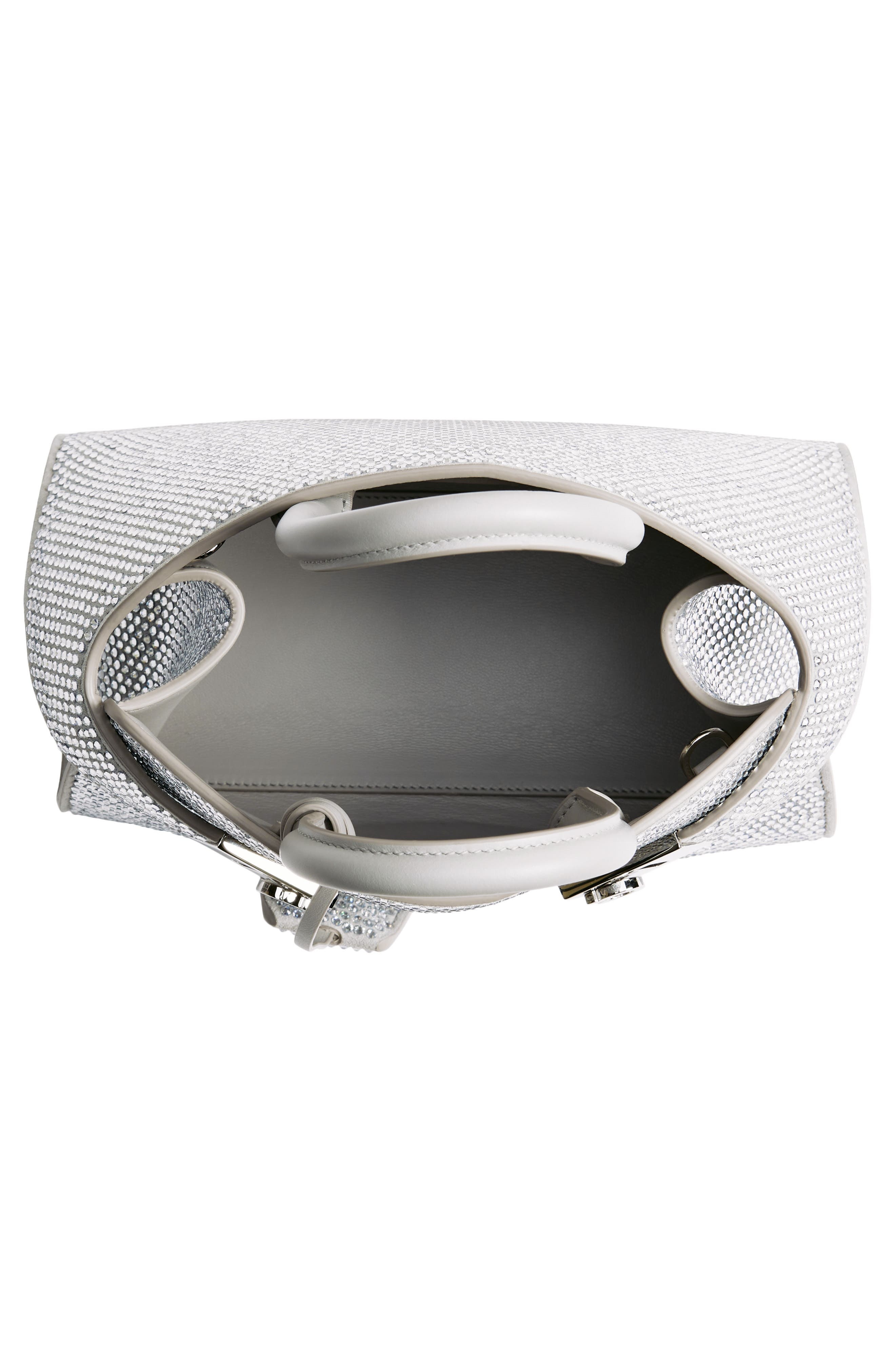 Mini Strass Crystal Top Handle Bag - 5