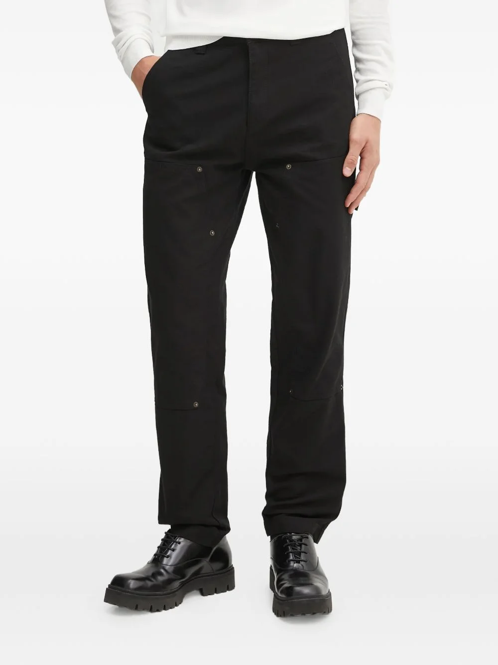 patch-pocket trousers - 1