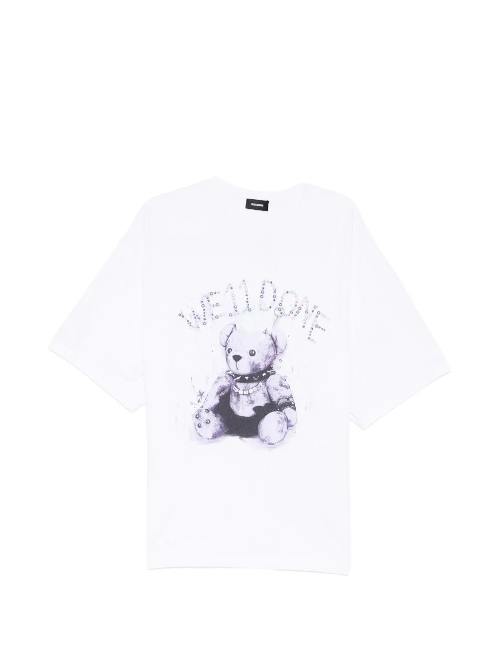 punky teddy-bear printed T-shirt - 1