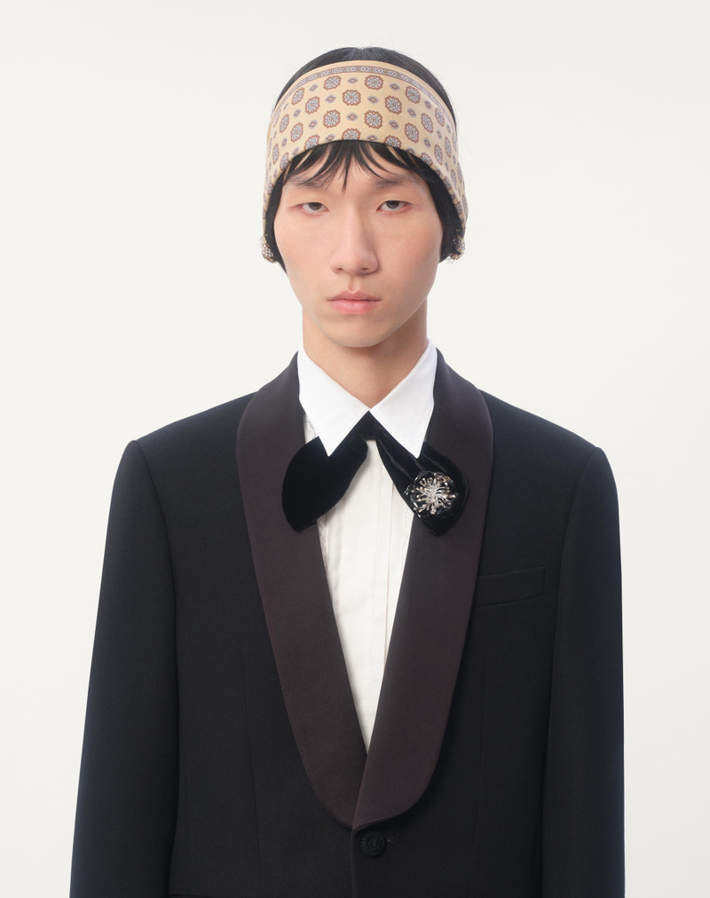 Valentino VALENTINO GARAVANI FLEUR LUMINEUSE BROOCH IN METAL, ENAMEL AND FABRIC outlook