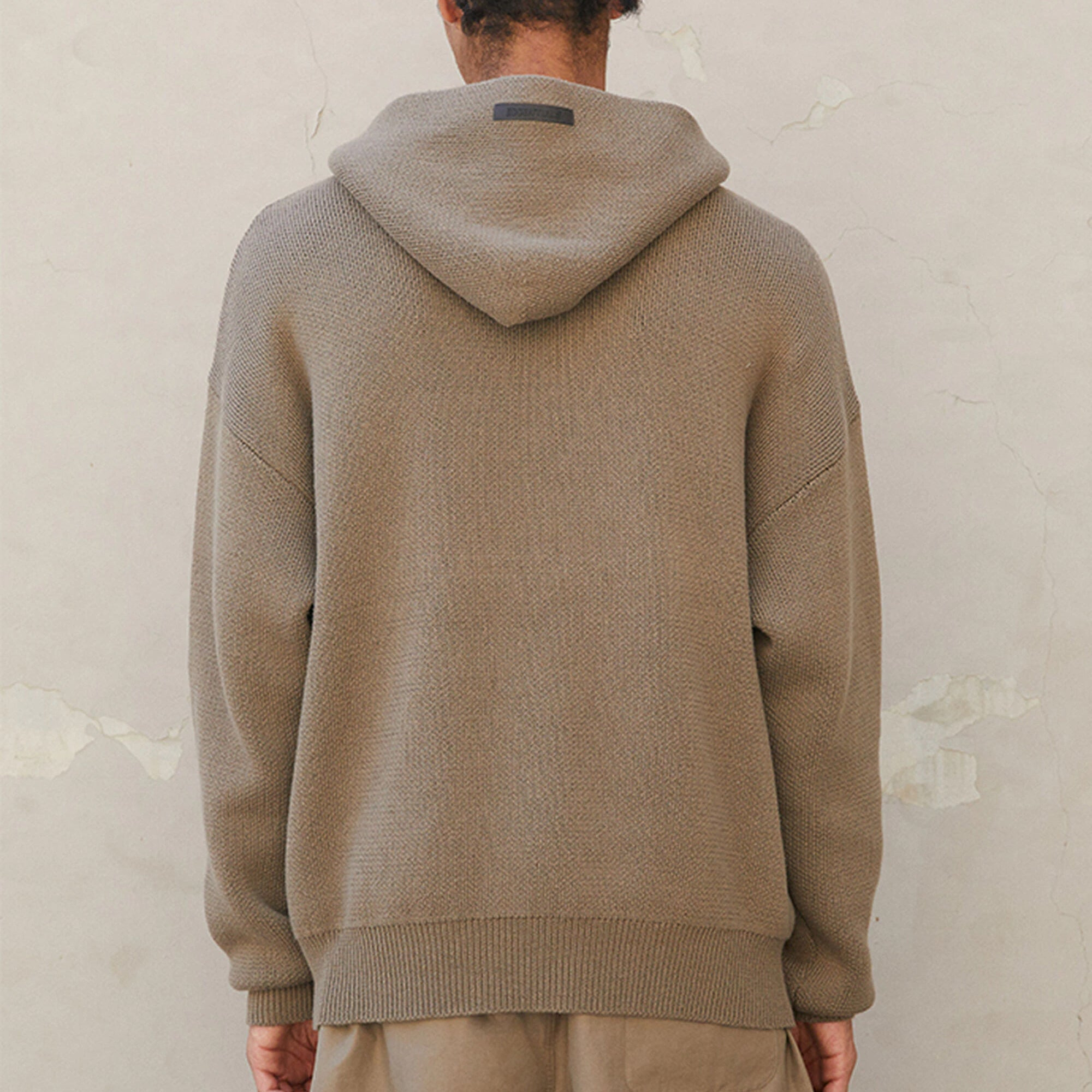 Fear of God Essentials FW21 Knit Pullover Logo Hoodie 'Harvest' FOG-FW21-014 - 6