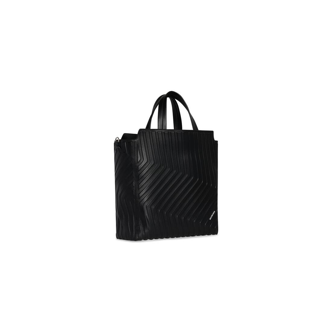 Men's Car Medium North-south Tote Bag in Black - 3