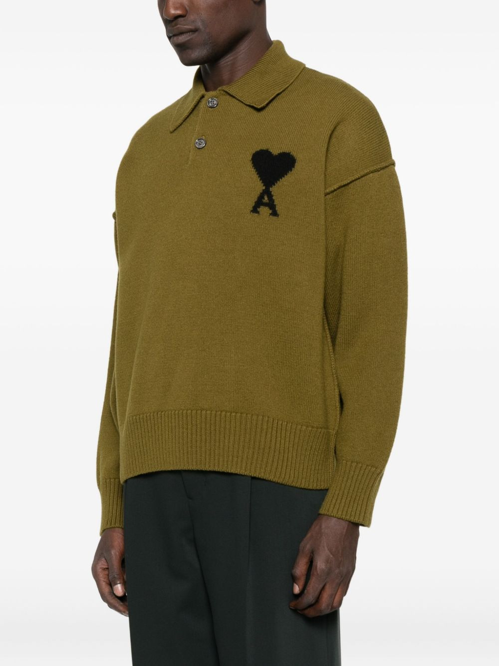 Ami De Coeur wool polo shirt - 2