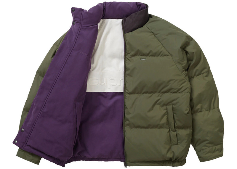 Supreme Supreme Reversible Down Puffer Jacket Purple outlook