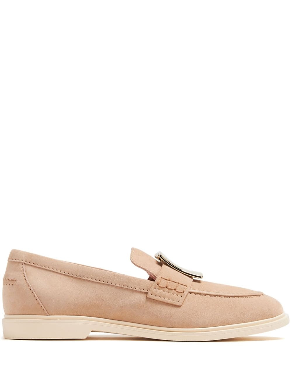 tassel-trim suede loafers - 1