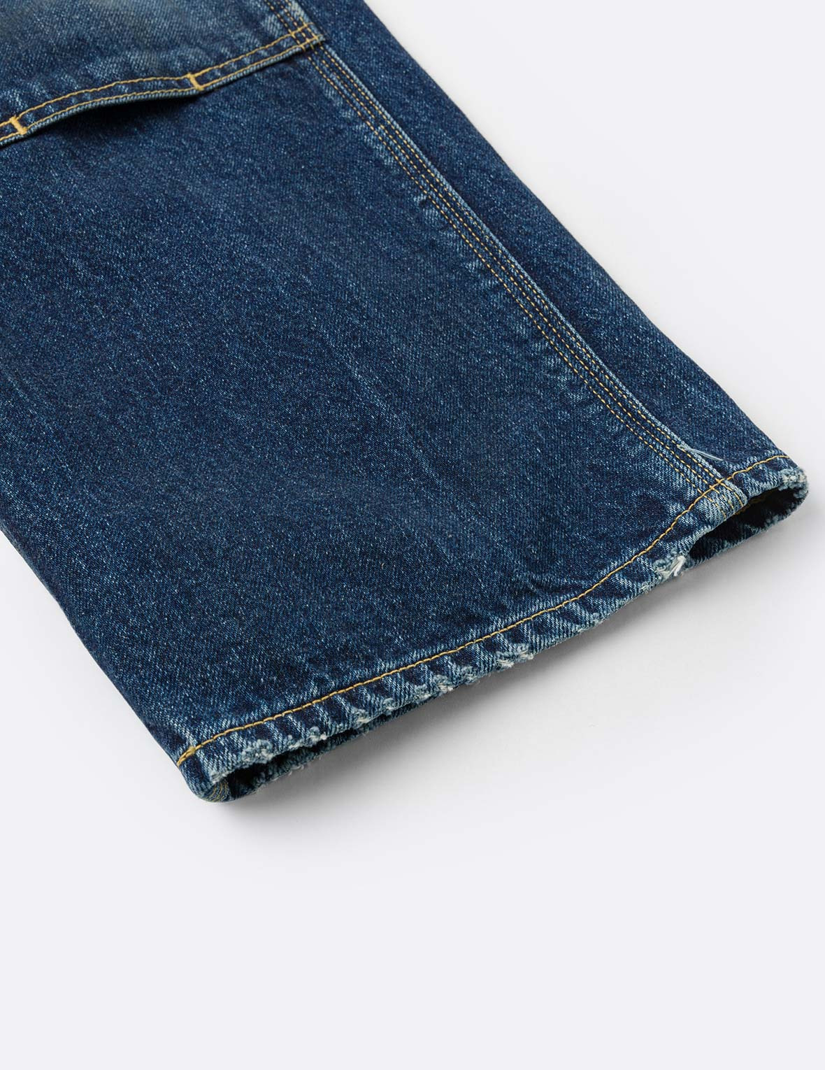 Washed Seagull Print Regular Fit Painter Jeans - 16