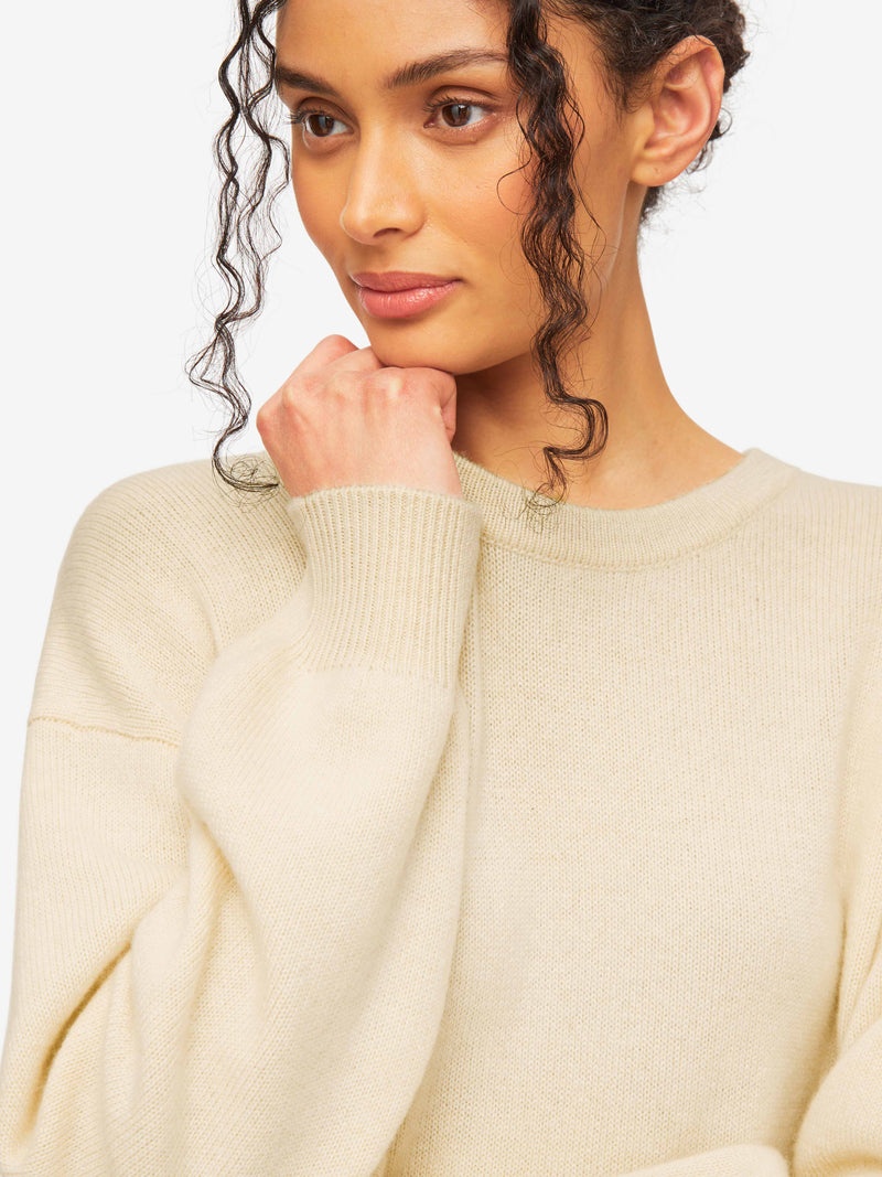 Women's Relaxed Sweater Daphne Cashmere Beige - 6