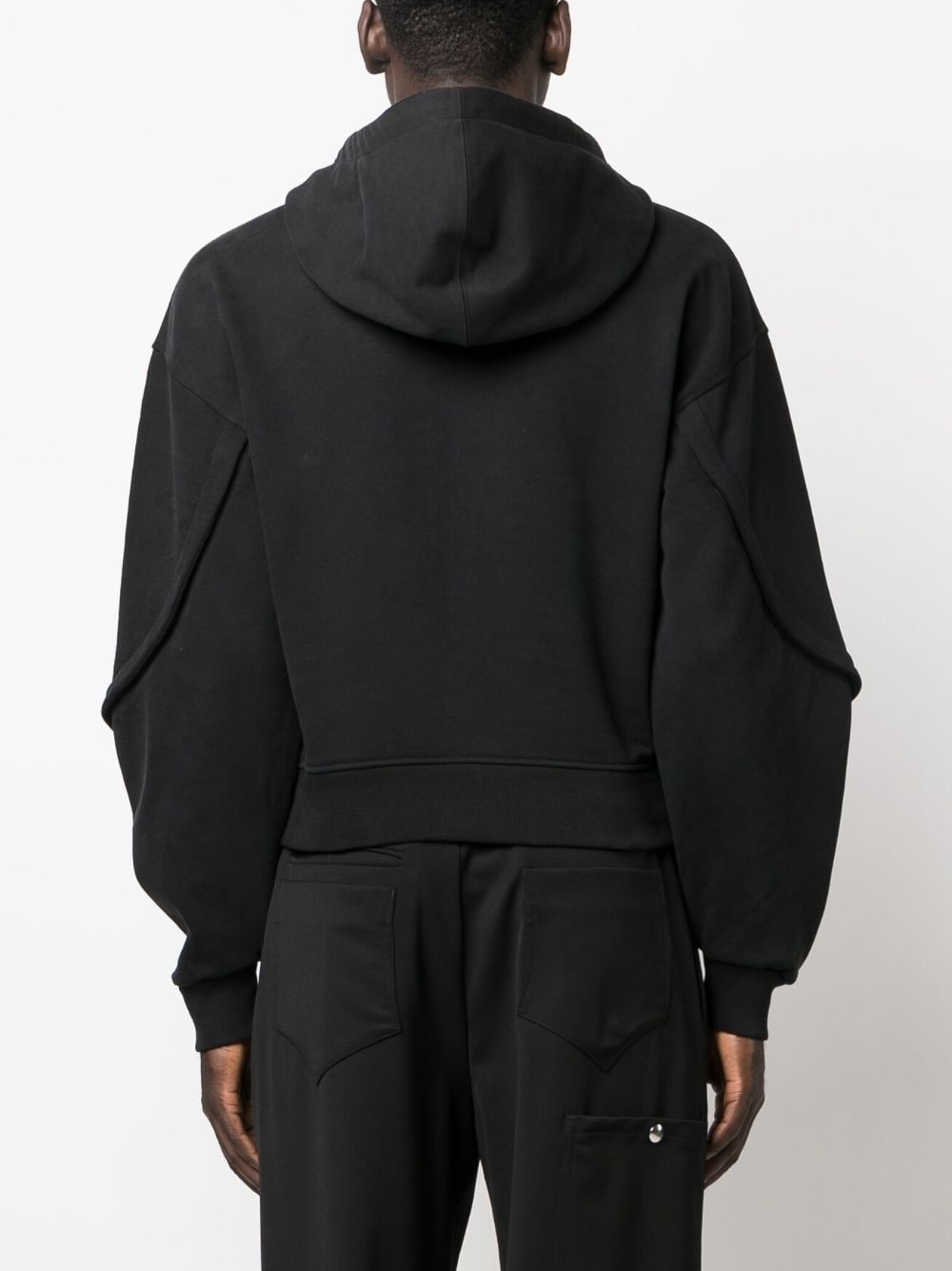 balloon sleeves drawstring hoodie - 5