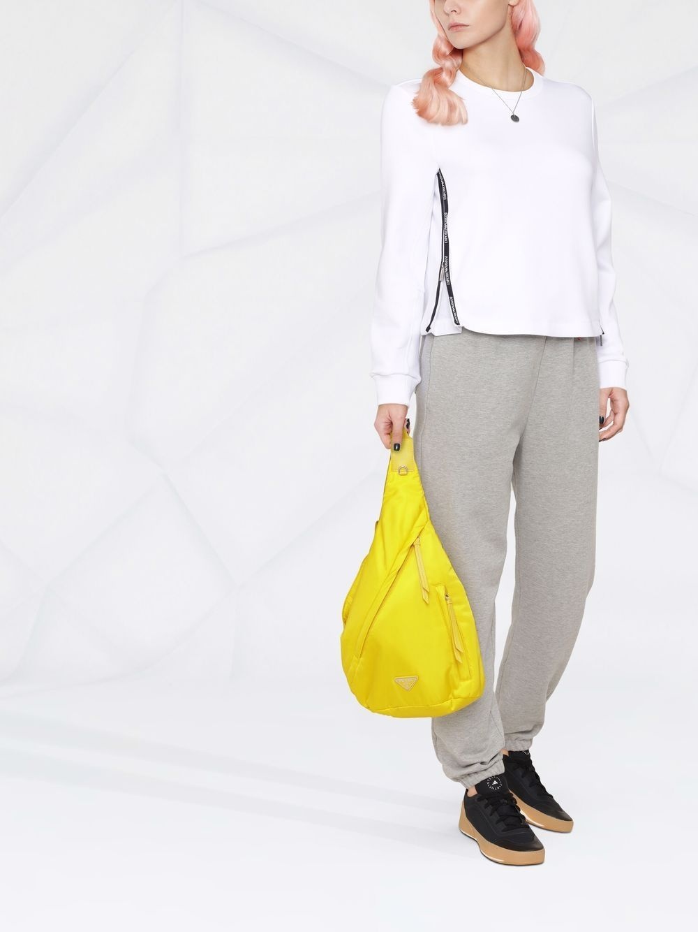 logo-trim long-sleeved sweatshirt - 2