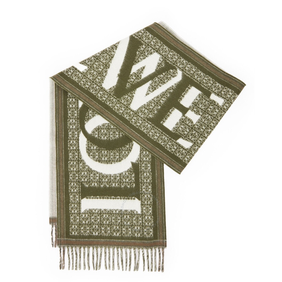 Loewe Wool And Cashmere Love Scarf - 1