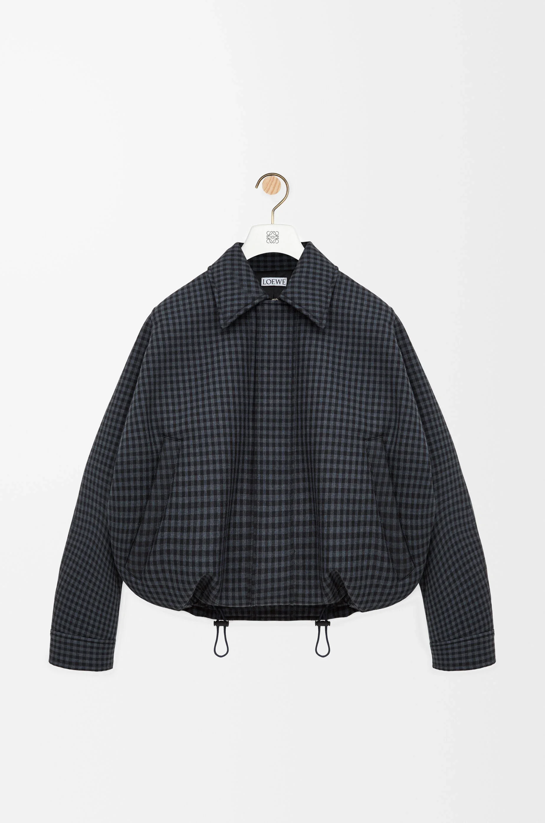 Drawstring jacket in wool - 1