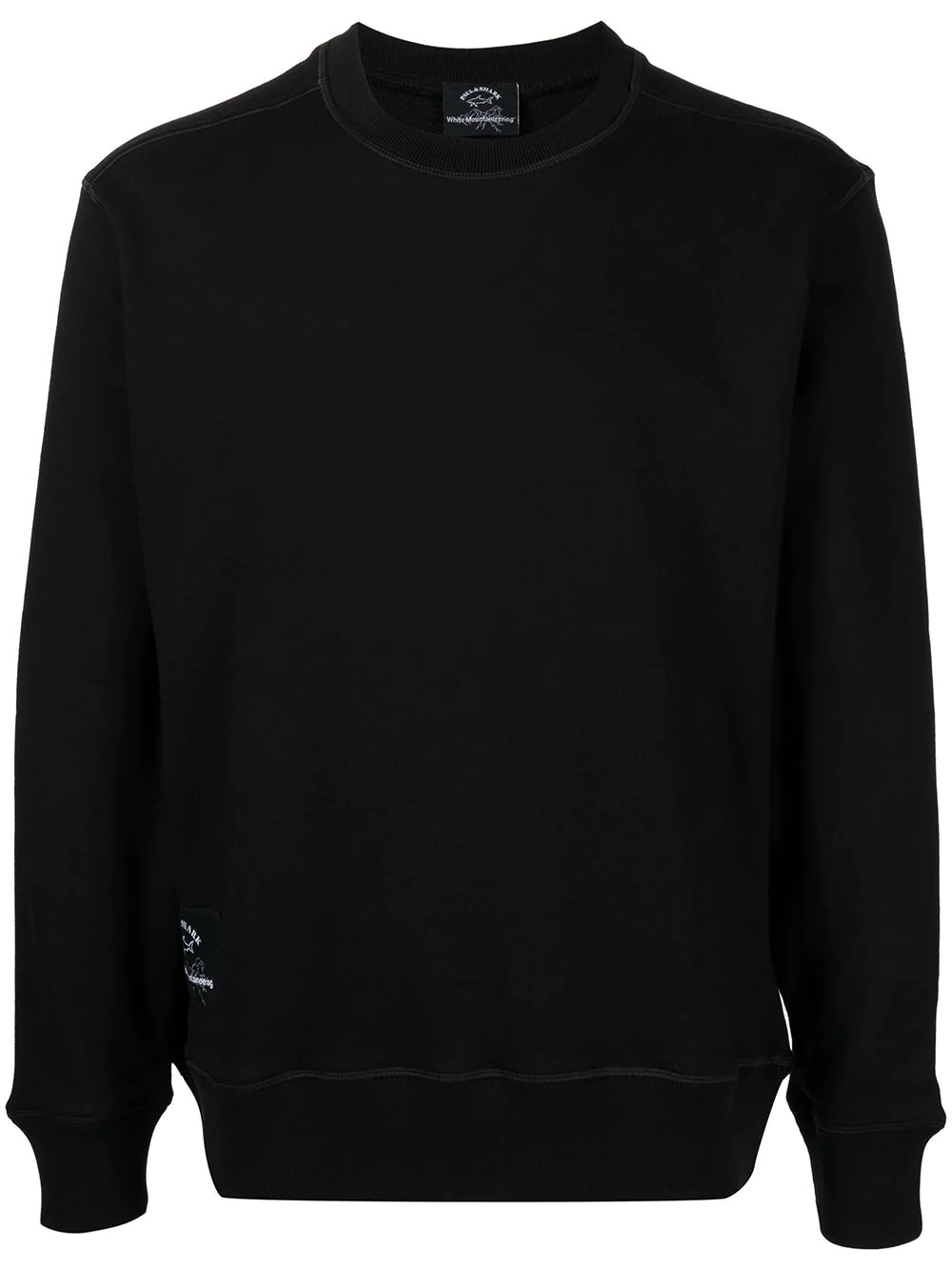 logo-print cotton sweater - 1