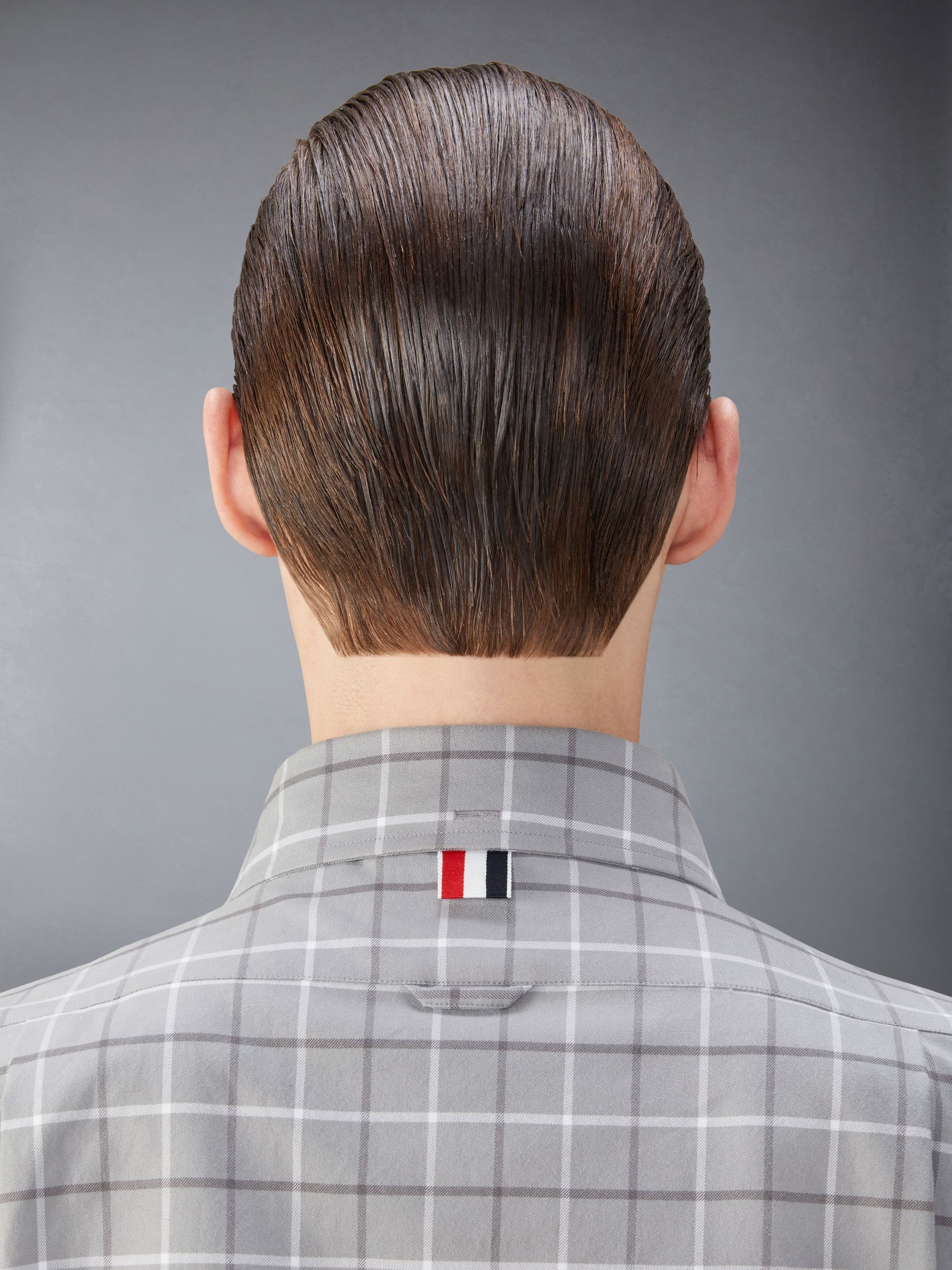 Check Cotton Flannel Armband Shirt - 7