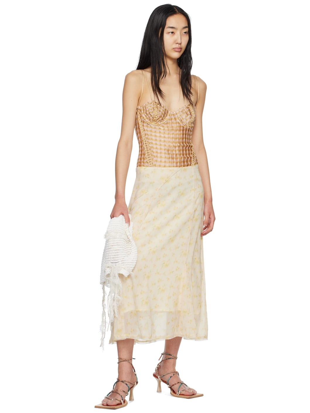 Yellow Ivy Midi Skirt - 4