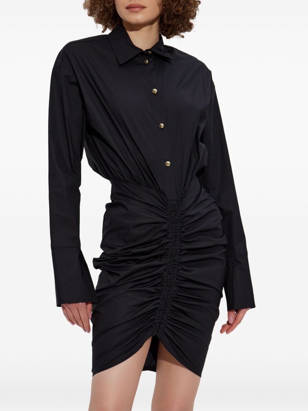 ruched shirtdress - 3