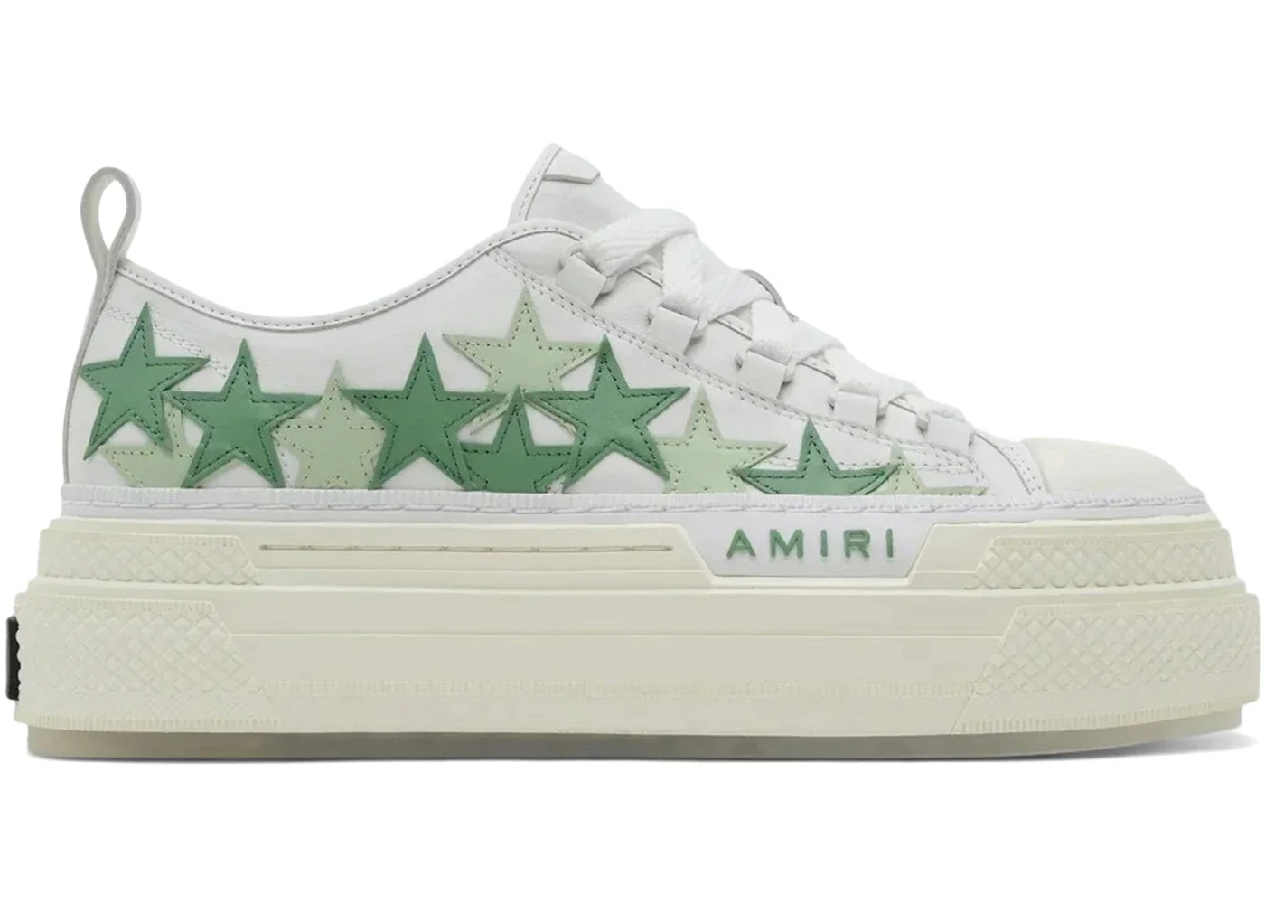 AMIRI Platform Stars Court Low White Green (Women's) - 1