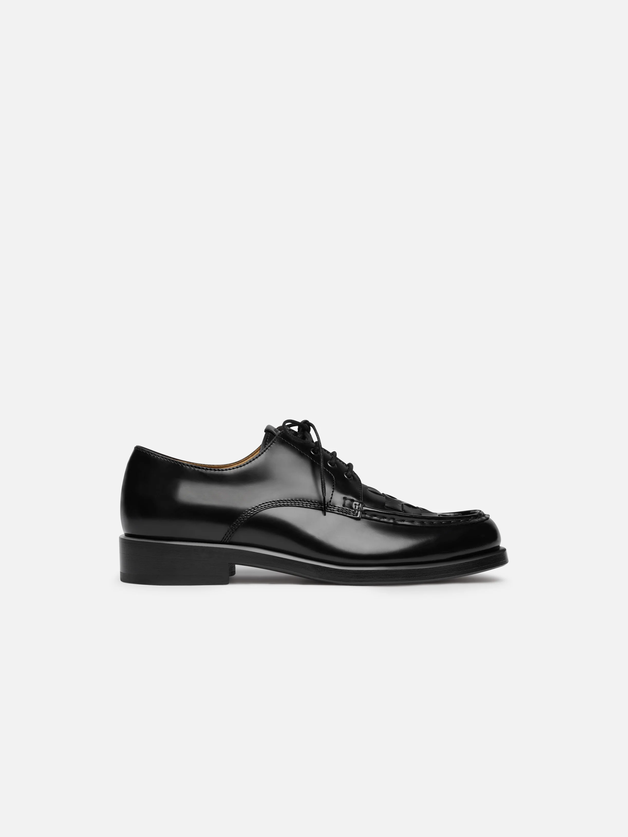 The woven derby shoes - 1