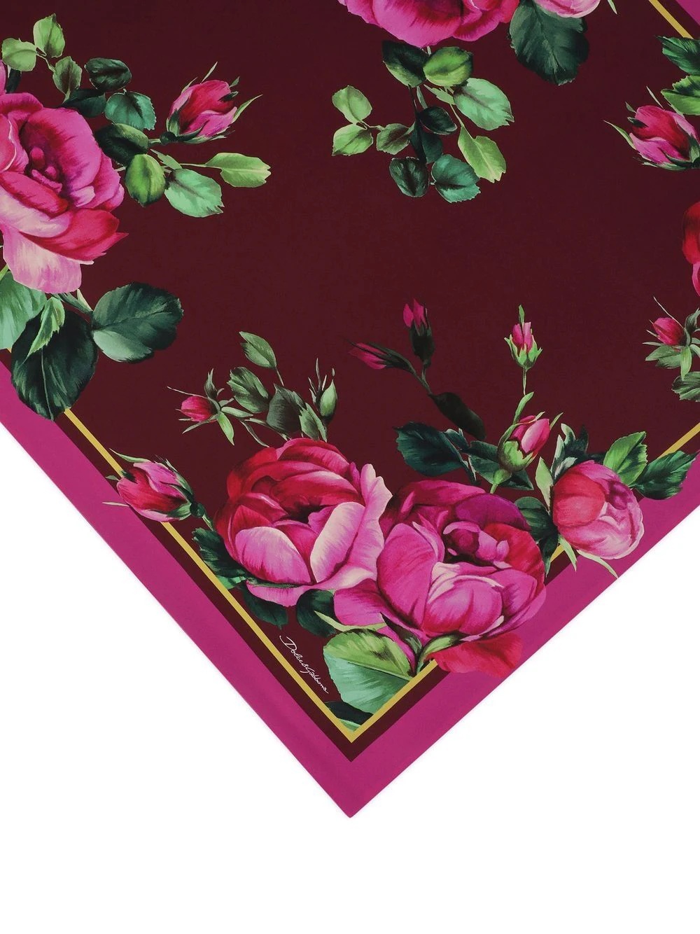 floral-print cotton scarf - 5