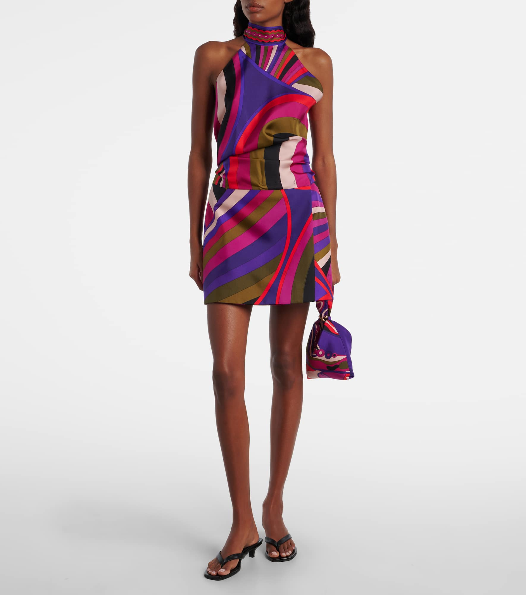 Iride silk wrap skirt - 2