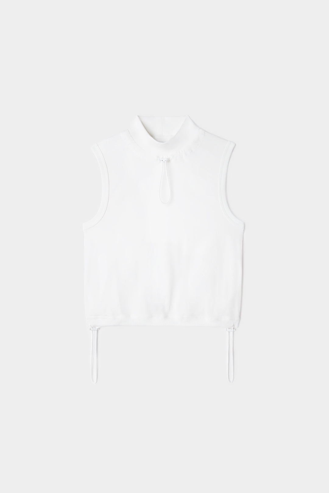 HIGHNECK COULISSE TOP / off white - 2