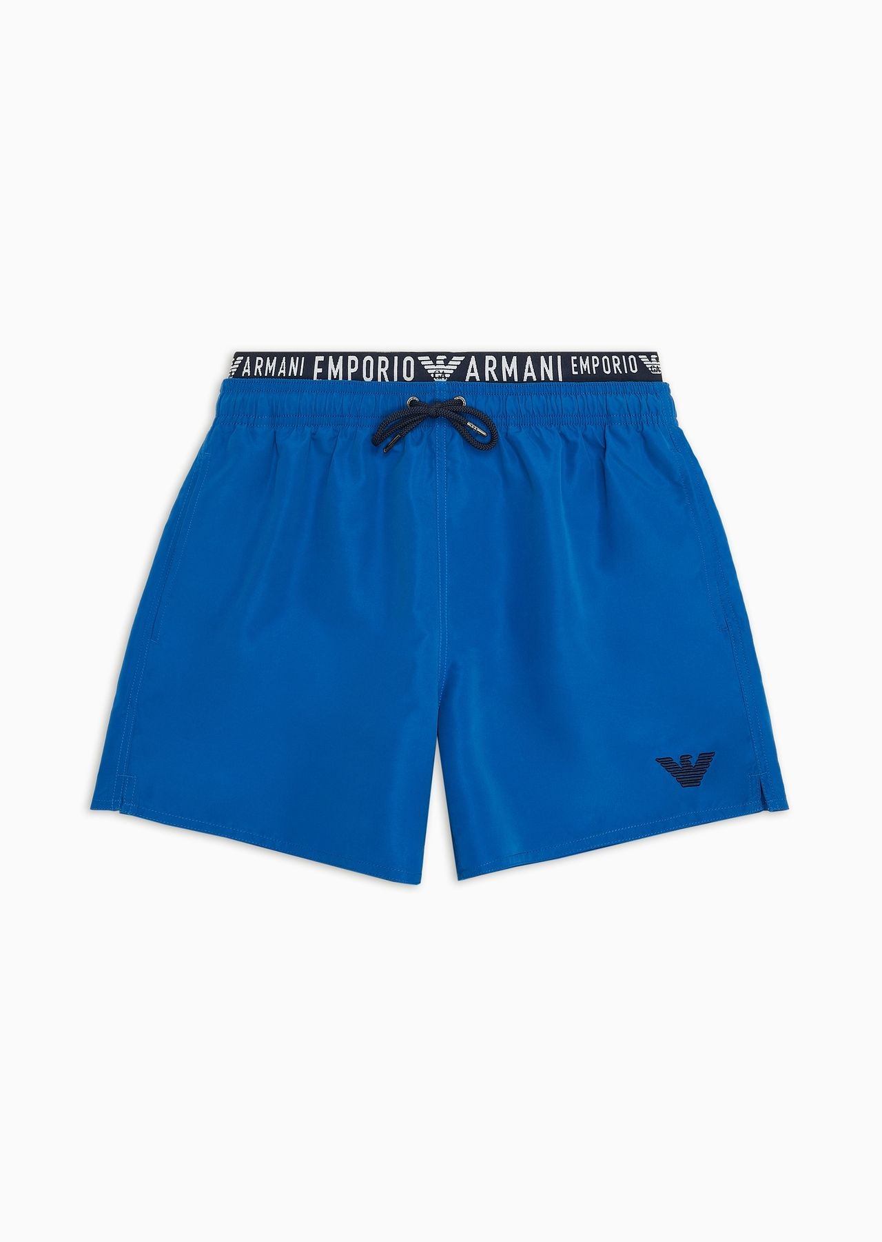 ASV recycled-fabric swim shorts with logoband - 1