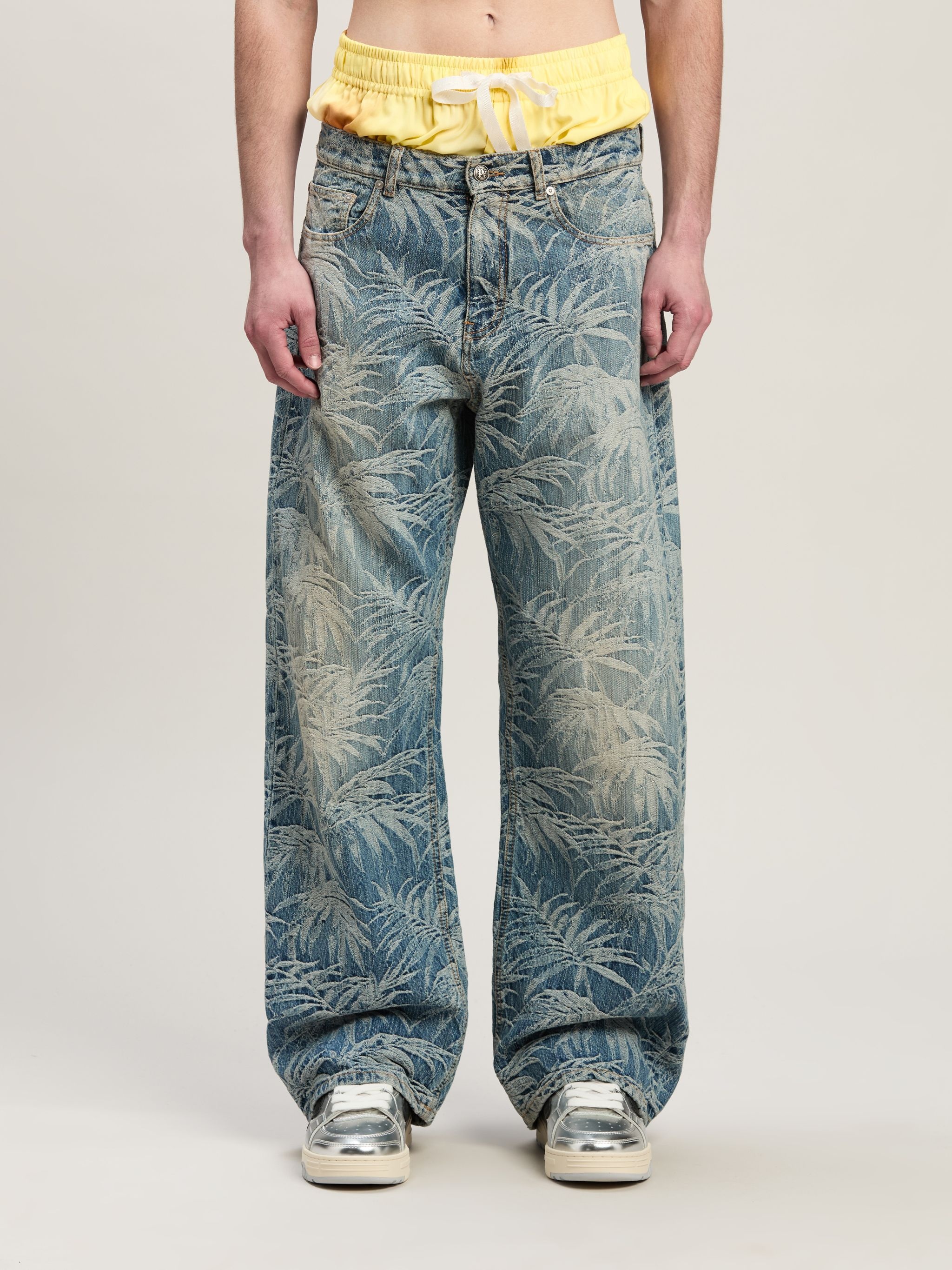 PALMS WASH LOOSE JEANS - 3