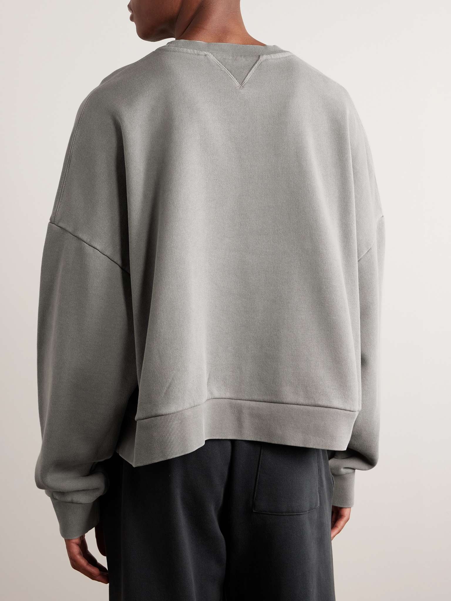 Enzyme-Washed Cotton-Jersey Sweatshirt - 3