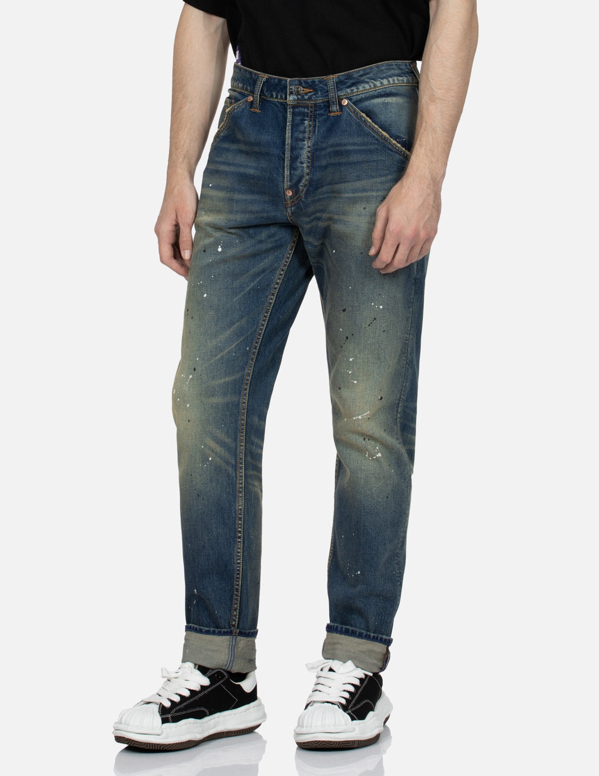 Graffiti Daicock Print Carrot Fit Jeans #2017 - 8