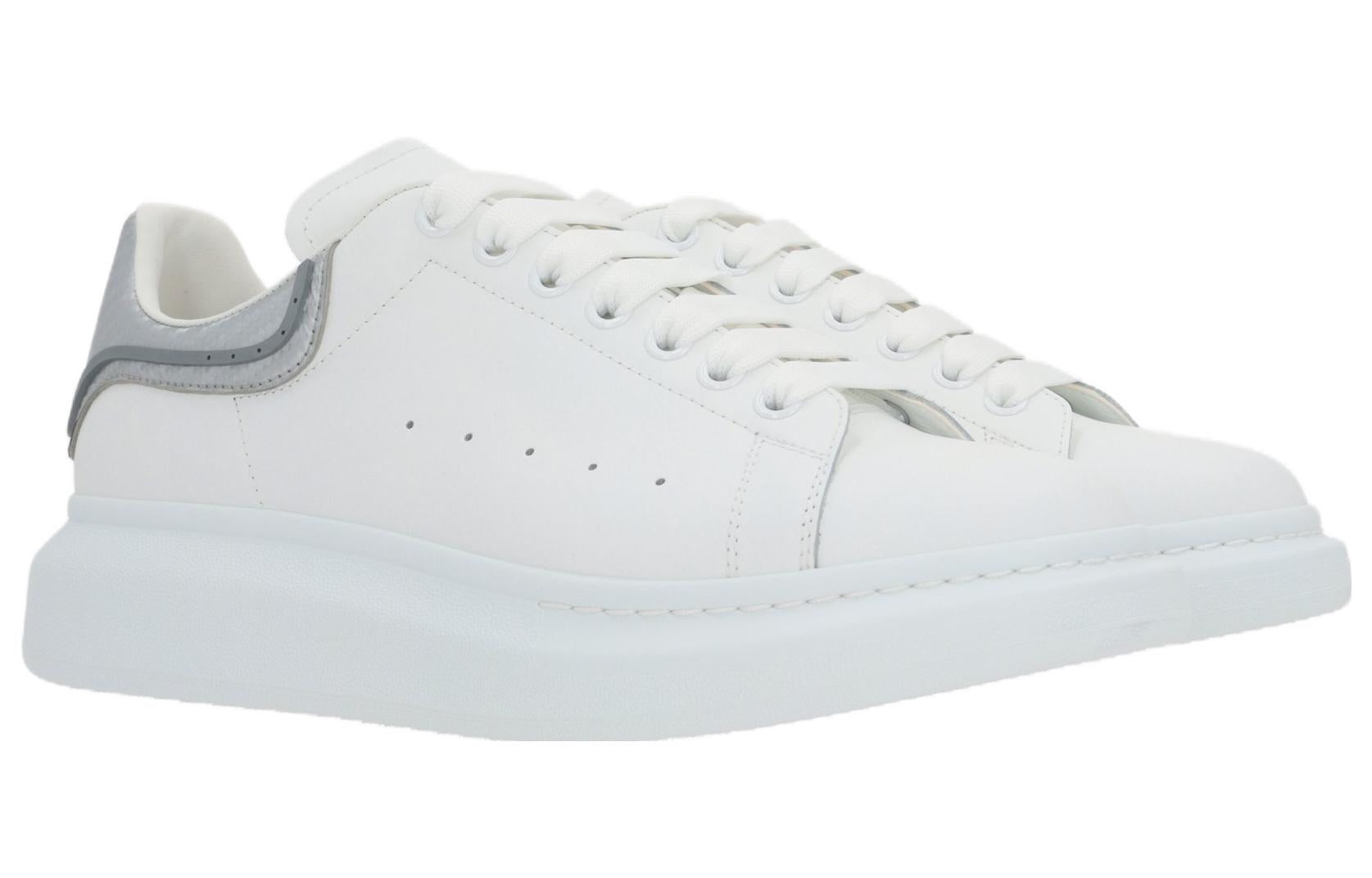 Alexander McQueen Oversized Low-Top Sneakers 'White Silver' 735770WICYU9071 - 2