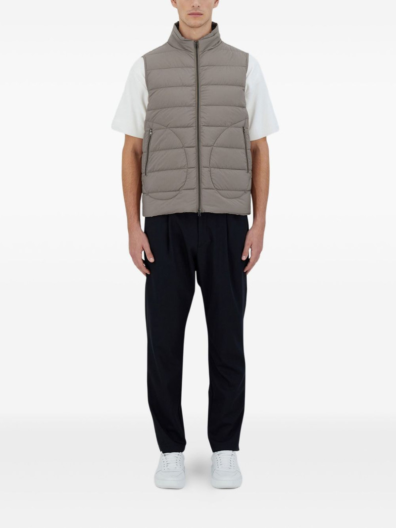 Herno quilted zip-front gilet outlook