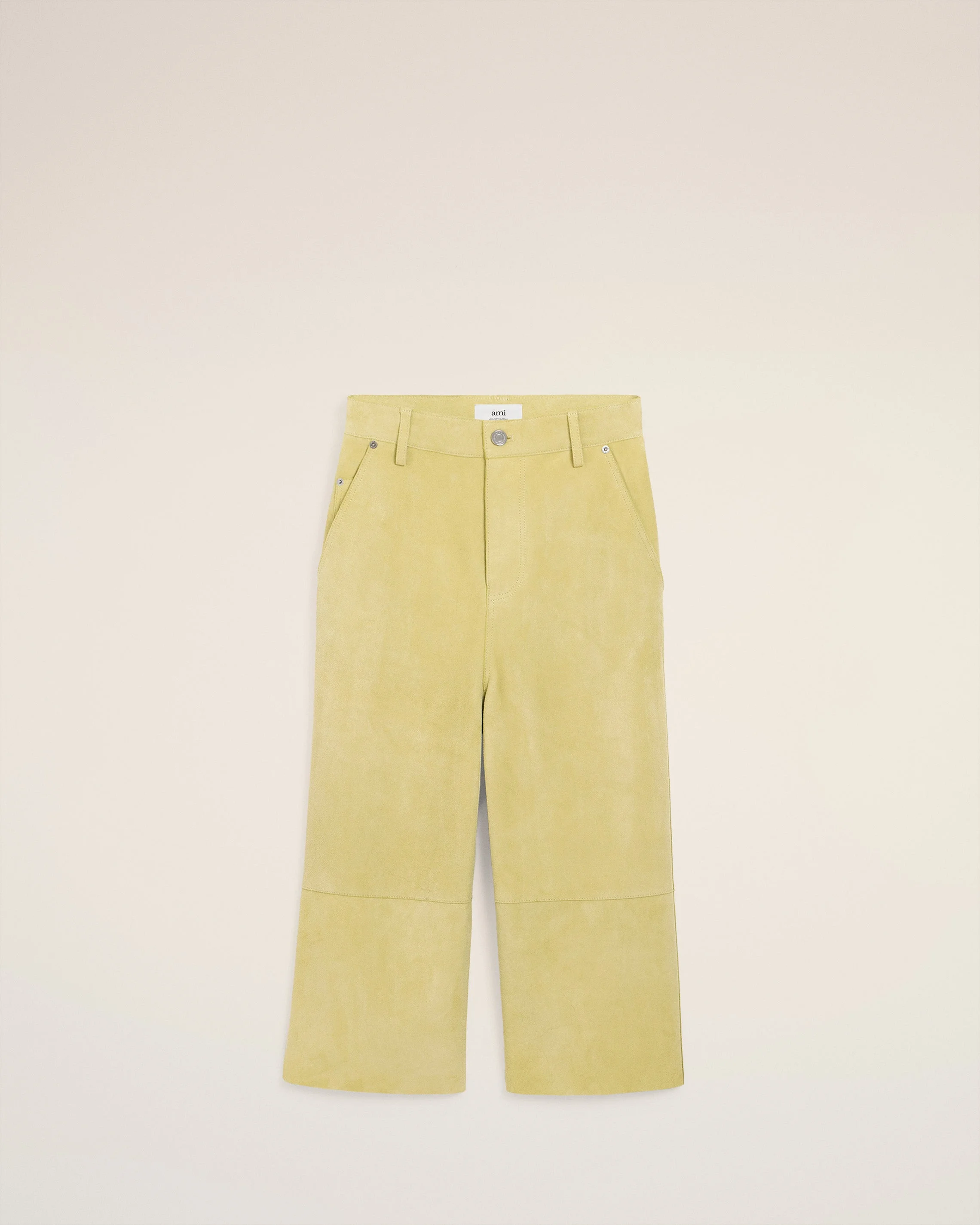 GREEN LEATHER BERMUDA - 1